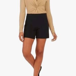 Spanx polished, dress shorts, size extra small, black NWOT